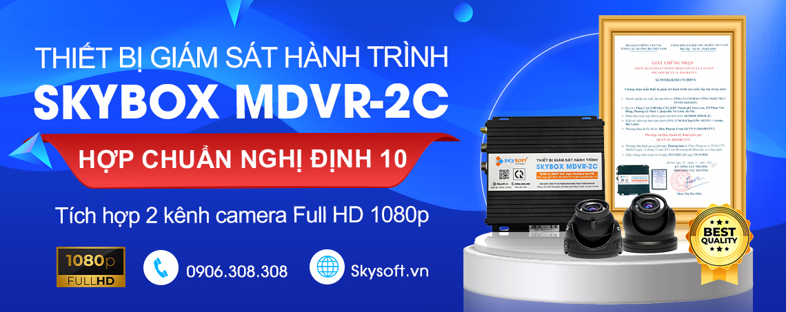 Siêu phẩm skybox MDVR-2C Full HD 1080 đáp ứng mọi quy chuẩn
