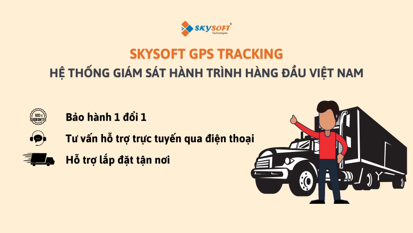 Phần mềm giám sát ô tô Skysoft GPS Tracking