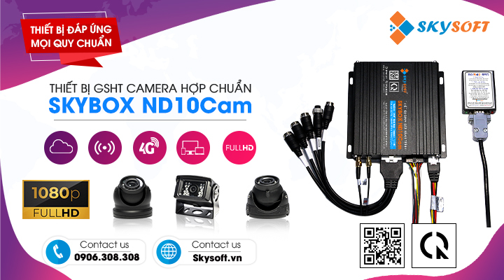 Bộ thiết bị Skybox ND10Cam - Đáp ứng quy chuẩn Nghị định 10