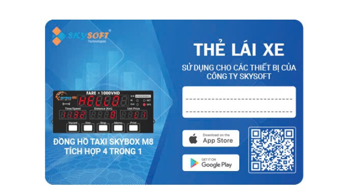 Thẻ lái xe Skysoft 