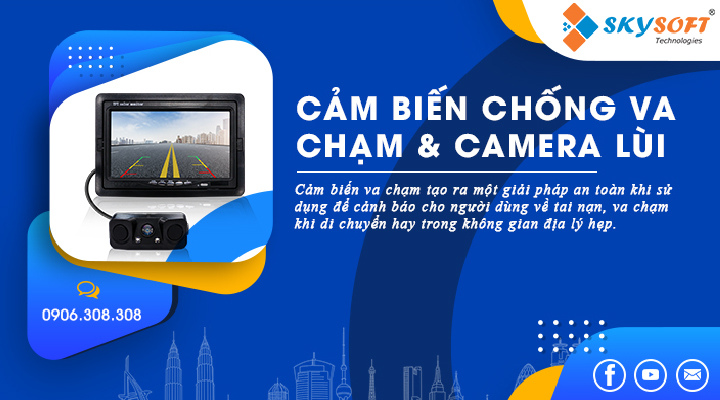 Cảm biến chống va chạm và camera lùi Skysoft 
