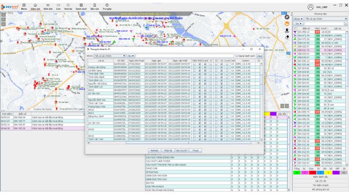 Giám sát vị trí và trạng thái xe
